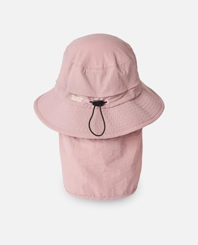 Rip Curl Men's UPF 50+ Quick Dry Surf Hat with Removable Neck Flap - color: Pink, size: X-Large