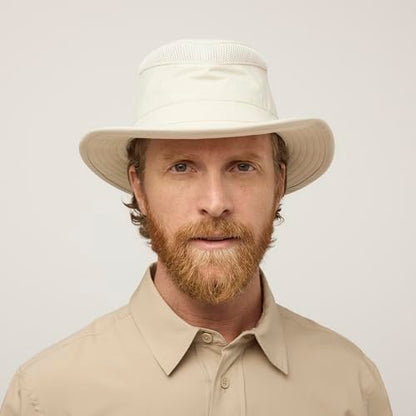 Tilley Womens Ltm5 Airflo Medium Brim Recycled Sun Hat, Olive, 7.75 US - color: Light Stone, size: 7 7/8