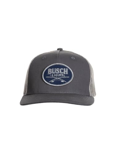 Calhoun Men’s Busch Light Adjustable Mesh Trucker Hat - color: Grey