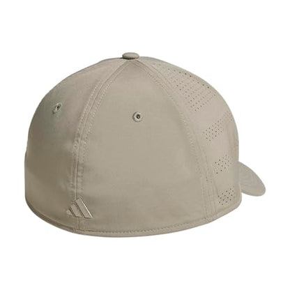 adidas Men's Gameday Stretch Fit Hat - color: Silver Pebble Grey/Feather Grey/5, size: Large-X-Large