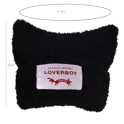 Knitted Beanie Hat Cute Rabbit Long Ears Fun Caps Fluffy Winter Warm Knitted Rabbit Hats Outdoor Slotty Cap - color: Whiter