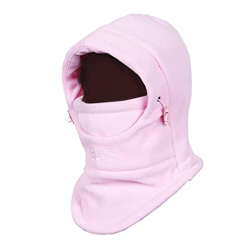 TRIWONDER Kids Winter Hats Balaclava Ski Mask Boys Girls Fleece - color: Pink