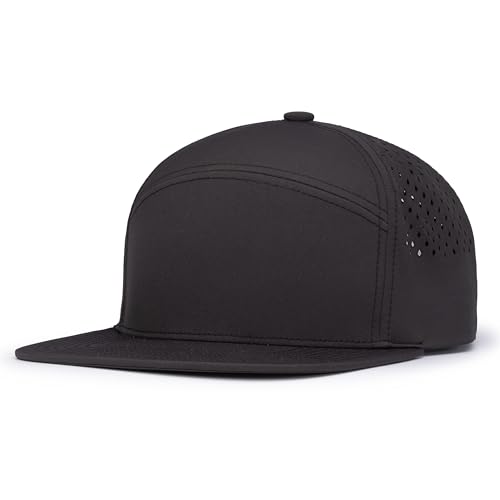 Pacific Headwear Perforated 6-Panel Arch Cap - color: Charcoal