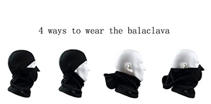 ZERDOCEAN Winter Windproof Fleece Thermal Full Face Motorcycle Ski Mask Balaclava