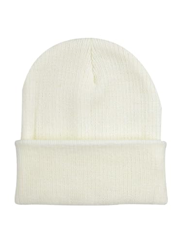 Century Star Kids Slouchy Beanie Halloween Costume Hat Winter Knit Cuff Toddler Boys Girls - color: White
