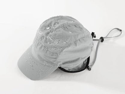 Home Prefer Waterproof Men's Winter Hats with Visor Warm Fleece Lined Baseball Cap Earflaps Trooper Trapper Hat for Men - color: Light Grey