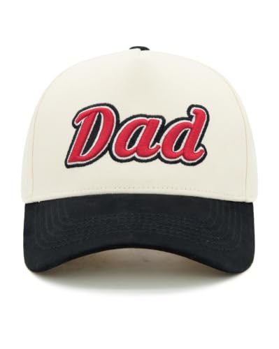 Waldeal Dad Hats for Men, 3D Embroidered Two Tone Dad Baseball Cap - color: Black