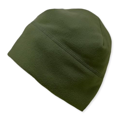M MCGUIRE GEAR GI Polartec® 100 Fleece Watch Cap Beanie, Lightweight Fitted Cap, Tactical Gear & Warm Winter Hat- Made in USA - color: Olive Drab