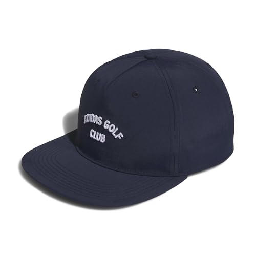 Adidas Unisex 5 Panel Crinkled Nylon Golf Hat - color: Collegiate Navy, size: One Size