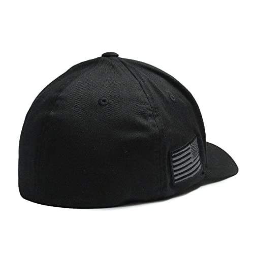 1776 Betsy Ross 13 Colonies 13 Stars 2A hat Black/Gray Cap Fit for Life Cap - size: Small-Medium