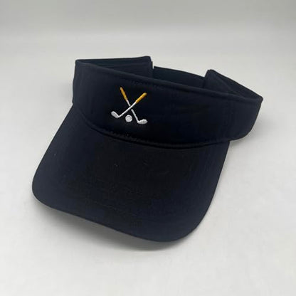 Embroidered Adjustable Sun Visor for Women Men Outdoor Golf Tennis - color: Golf/Black