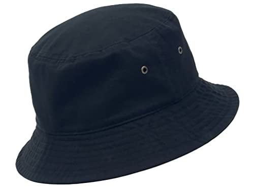 Utmost Bucket Hat 100% Cotton & Denim Lightweight Packable Outdoor Summer Beach Fishing Sun Hat(L/XL, 1pc Black)