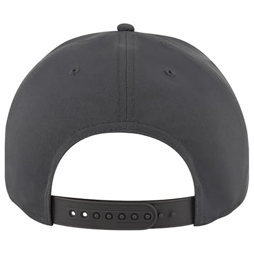 Ashen Fane Polyester Pro Style Structured High Profile Semi-Curved Bill Adjustable Snapback Hat - color: 6p - Charcoal Grey