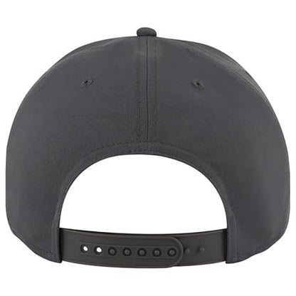 Ashen Fane Polyester Pro Style Structured High Profile Semi-Curved Bill Adjustable Snapback Hat - color: 6p - Charcoal Grey