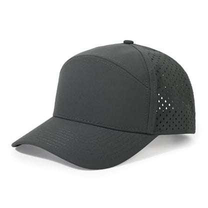 HH HOFNEN Quick Dry Baseball Cap Snapback Golf Trucker Hat for Man Women - color: 1-darkgray