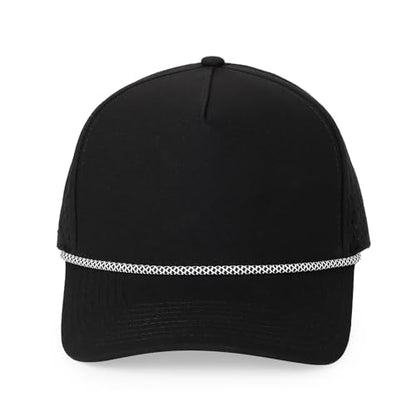 HH HOFNEN Quick Dry Baseball Cap Snapback Golf Trucker Hat for Men Women - color: Darkgray+gray+black+white