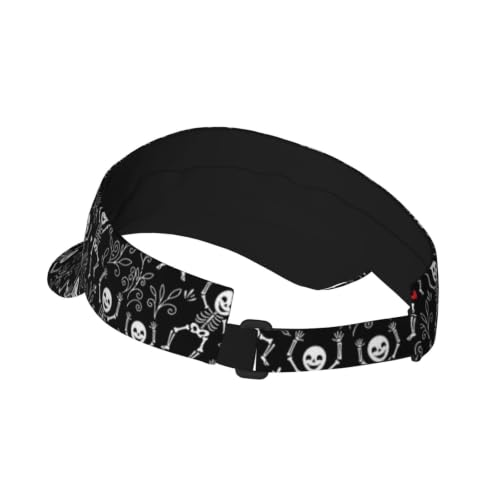 Leopard Print Sun Visor Hat Adjustable Sports Beach Cap for Men Women - color: 12