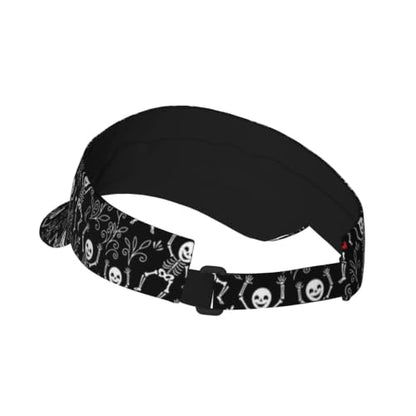 Leopard Print Sun Visor Hat Adjustable Sports Beach Cap for Men Women - color: 12
