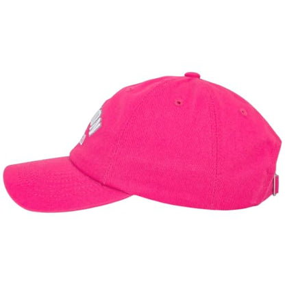E BY ELIDAN Boston EST 1630 Dad Hat, Embroidered Cotton Baseball Cap - color: Hot Pink