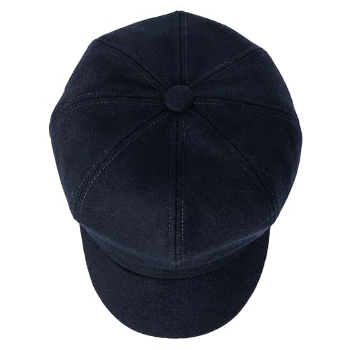 Newsboy Cabbie Baker boy hat Beret Cap for Women Pageboy Visor Paperboy Hat Sailor Fiddler Hat Adjustable - color: Navy