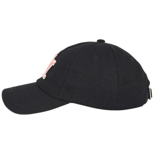 NY 3D Embroidered Dad Hat - New York Baseball Cap - color: Black Pink