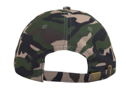 TSSGBL Men's Plain Baseball Hat - OSFM & XXL Big Head Fit，Adjustable Structured Ball Cap with Reflective Sandwich Brim - color: Camo, size: Medium-Large