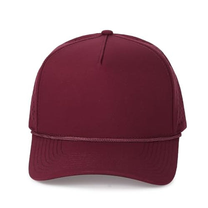HH HOFNEN Quick Dry Baseball Cap Snapback Golf Trucker Hat for Men Women - color: #1 Red