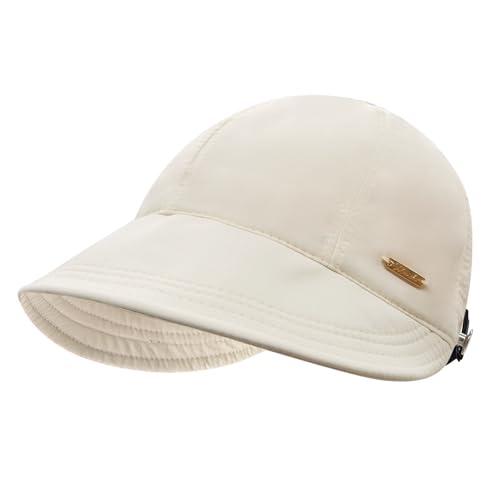 YAMEIZE Trendy Wide Brim Sun Hat - for Women Men Foldable Sun Hat Adjustable Quick Dry Beach Travel Sun Protection Outdoor - color: Beige