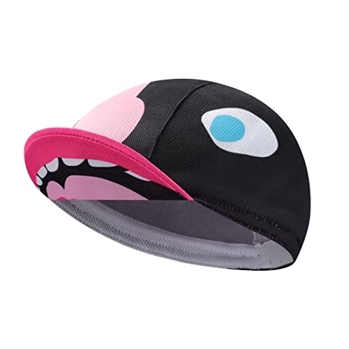 Funny Cycling Cap - Polyester Skull Cycling Hat-Under Helmet -Cartoon Cycling Helmet Liner Breathable&Sweat Uptake - color: D25