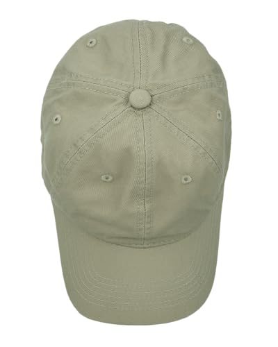 Gelante Cotton Twill Washed Unstructure Baseball Cap - Adjustable Blank Hat for Men Women - Wholesale Bulk Lot of 6 Pack - color: Solid Khaki