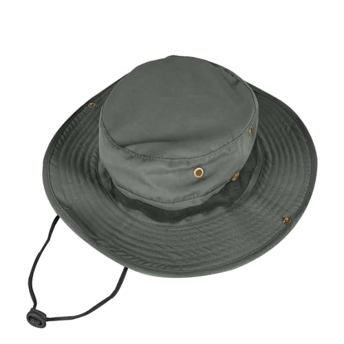 Sun Hats for Men Women Bucket Hat UPF 50+ Boonie Hat Foldable UV Protection Hiking Beach Fishing Summer Safari - color: 1pack-dark Gray