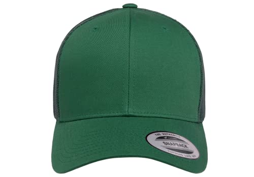 L2K Classics Plain Trucker Mesh Cap Baseball Cap - Mens Hats Trucker Hats for Men - color: Evergreen