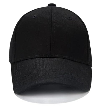 Edoneery Kids Baseball Hat, Adjustable Cotton Cap - color: Black, style: 9-14 Years
