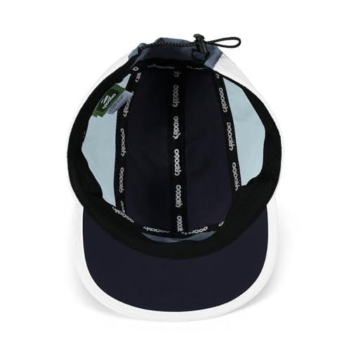 Clakllie Multicolor Short Brim Cap for Men Quick Dry 5 Panel Running Hat - color: Crsb09-navy/Gray