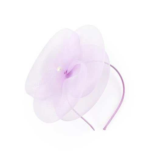 Gionforsy Women Fascinators Hats Tea Party Hats Accessories for Women - color: Purple