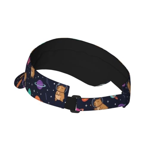 Leopard Print Sun Visor Hat Adjustable Sports Beach Cap for Men Women - color: 17