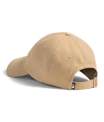 The North Face Norm Baseball Hat | Shallow Fit Ball Cap with Embroidered Logo, Adjustable Strap Closure & Silver Buckle - color: Khaki Stone
