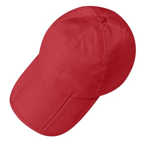 Sumolux Waterproof Baseball Cap Men Women Sun Hat Quick-Drying - color: Red, size: One Size