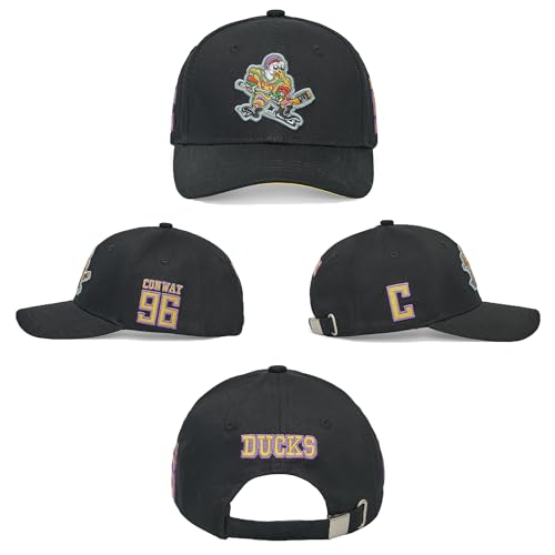 D-5 Mighty Ducks #96 Conway #99 Banks Baseball Cap - color: New Black #96