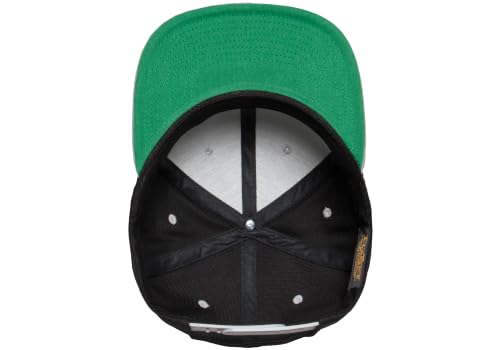 Flexfit Unisex Adult Yp Classics Premium Snapback Cap – 2-Tone - color: Black/Silver