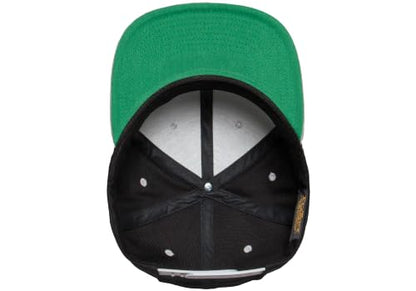 Flexfit Unisex Adult Yp Classics Premium Snapback Cap – 2-Tone - color: Black/Silver