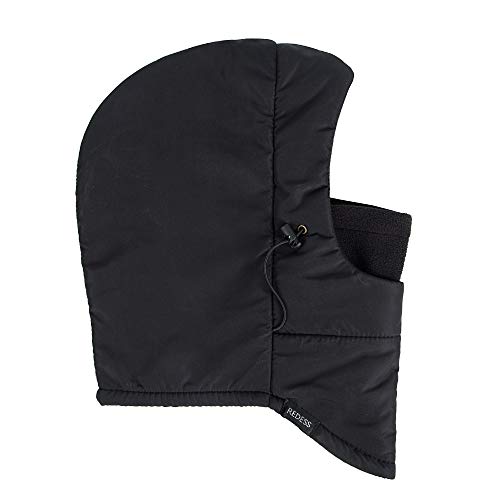 REDESS Winter Windproof Hat, Unisex Children Heavyweight Balaclava, Ski Mask with Thick Warm Fleece Face Cover - color: Pure Black