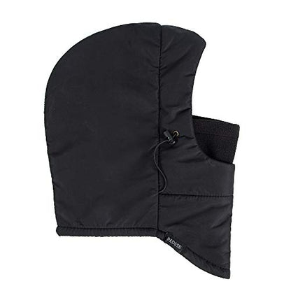 REDESS Winter Windproof Hat, Unisex Children Heavyweight Balaclava, Ski Mask with Thick Warm Fleece Face Cover - color: Pure Black