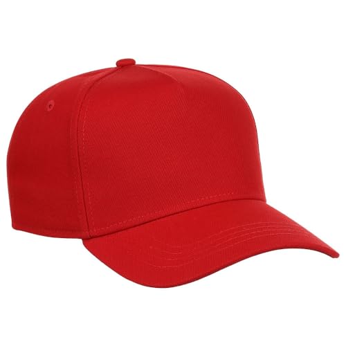 Lids Blank Hook Shot A-Frame Adjustable Snapback Hat – Breathable Mesh & Lightweight | Curved Bill | One Size Fits Most - color: Red