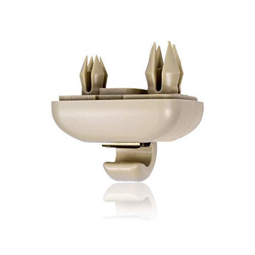 runmade Interior Sun Visor Hook Clip Bracket Replacement for Audi A1 A3 A4 A5 Q3 Q5 Dark Beige 8E0 857 562 - color: Beige