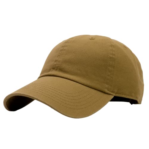 Utmost Unisex Classic Low Profile Cotton Baseball Cap Plain Blank Camoflauge Soft Unconstructed Adjustable Size Dad Hat - color: Copper