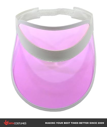 Nicky Bigs Novelties Poker Dealer Visor, Pink Plastic Halloween Costume