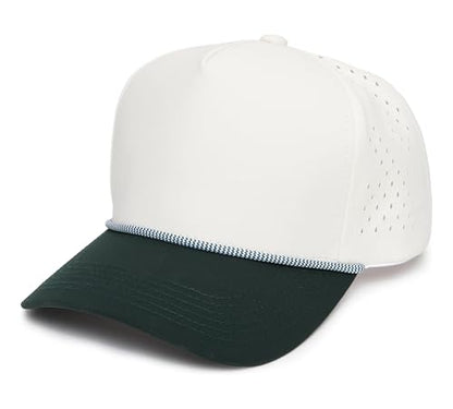 Funky Junque Golf Trucker Hat - color: Green/Beige