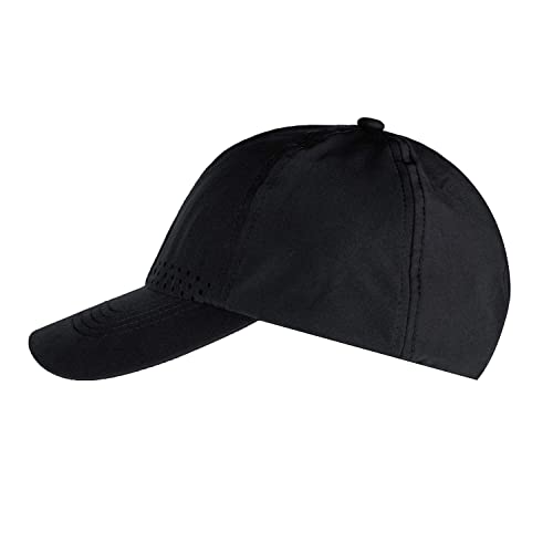 HH HOFNEN Women Quick Drying Baseball Cap Sun Hat Unstructured Golf Hat - color: #2 Black+dark Pink