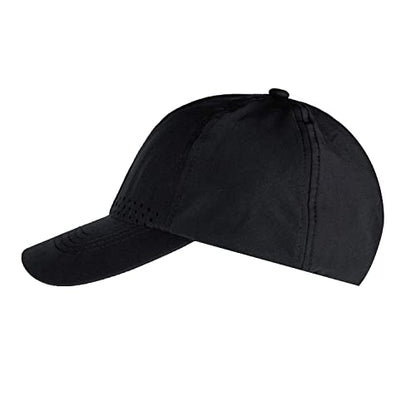 HH HOFNEN Women Quick Drying Baseball Cap Sun Hat Unstructured Golf Hat - color: #2 Black+dark Pink